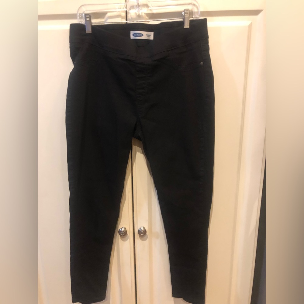 Women’s Size 14 Short Black Old Navy Rock Star Jeggings